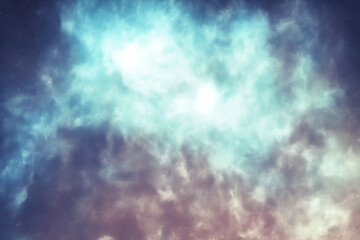 Wall Mural - galaxy with colorful nebula shiny stars and heavy space dust clouds - backround - deep space - gener
