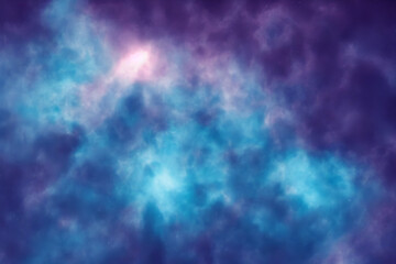 Wall Mural - space nebula in galaxy or universe as wallpaper background - generative ai