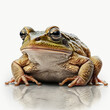 Burrowing Frog full body image with white background ultra realistic



