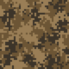 Wall Mural - Camouflage military pixel