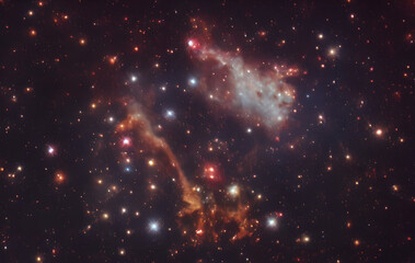 Wall Mural - gas nebula - stars - sun - pillars of creation - deep space - astrophotograph - galaxys - deep field
