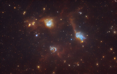 Wall Mural - gas nebula - stars - sun - pillars of creation - deep space - astrophotograph - galaxys - deep field
