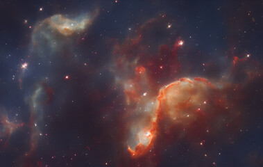 Wall Mural - gas nebula - stars - sun - pillars of creation - deep space - astrophotograph - galaxys - deep field