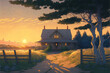 A peaceful secluded ranch. Superb anime-styled and DnD environment
