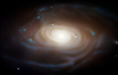 Wall Mural - galaxie with stars in deep space - sun - astrophotograph - deep field - astronomy - cosmology - astr