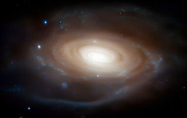 Wall Mural - galaxie with stars in deep space - sun - astrophotograph - deep field - astronomy - cosmology - astr