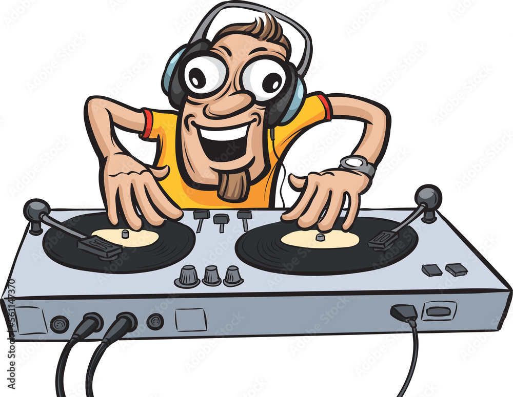 cartoon party DJ - PNG image with transparent background