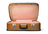 Fototapeta Paryż - Antique or retro luggage or suitcase for travel