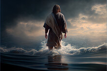 Christ Walking On Water, Jesus Walk On Water Sea Of Galilee