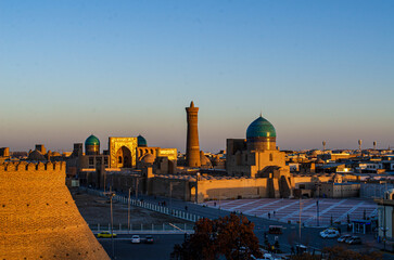 Wall Mural - panorama at sunset