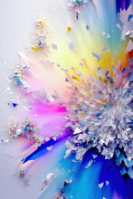 Abstract Rainbow Colors Background. Created With Generative AI Technology