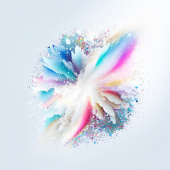 Wall Mural - Rainbow Colors Abstract Background. Created with Generative AI Technology