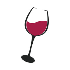 Wall Mural - wine glass icon