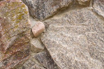 Texture in the form of gray granite stones.