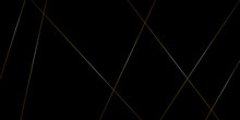 Abstract Black With Gold Lines, Triangles Background Modern Design . Modern Design With Dynamic Shapes Composition And Technology Concept On Circuit Board, Hi-tech Digital Background. Vector Design .