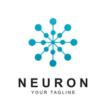 Neuron Logo Vector With Slogan Template