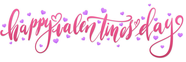 Wall Mural - Happy valentines day text element design