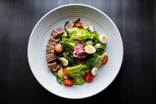 Tuna Salad With Tomato, Egg, Herbs And Sauce