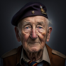 World War 2 Veteran Portraits-Generative AI