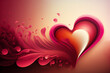 © Bel Jé Designs - Decorative Valentine heart, Generative AI