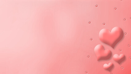 Sticker - pink heart background for valentine day