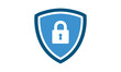 © Rhealea - Secure internet icon. Protective shield sign digital security with the image of a padlock. Symbol security protection web. Vector illustration.
