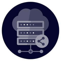 Sticker - mainframe, shared hosting, server icon