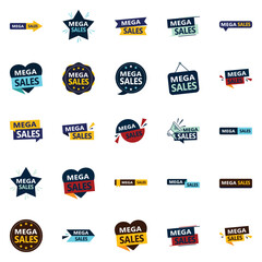 Wall Mural - The Mega Sale Vector Pack 25 Dynamic Designs for Your Advertising Needs