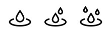 Water Drop Shape. Water Drops Icon Set. Water Or Oil Drop. Water Drop Shape Icon Symbol.