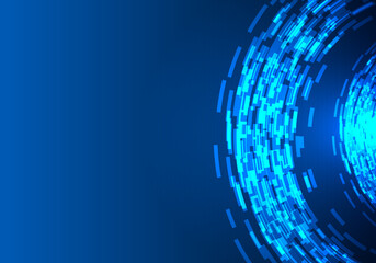 Poster - Abstract Background Circle of data collection centered before export. It is a storage of important information in the safe.