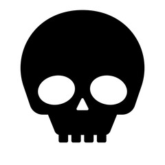 Wall Mural - Skull silhouette icon. Pirate skull. Vector.