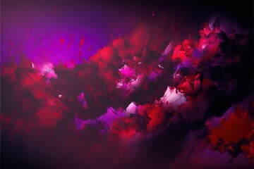Wall Mural - impressionistic modern oil painting and sparkling wallpaper, color transitions, geometrics, volumetr