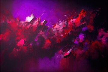 Wall Mural - impressionistic modern oil painting and sparkling wallpaper, color transitions, geometrics, volumetr