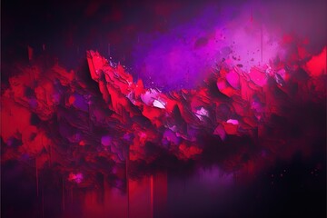 Wall Mural - impressionistic modern oil painting and sparkling wallpaper, color transitions, geometrics, volumetr