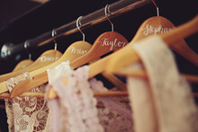 Bridesmaid Dresses And Hangers
