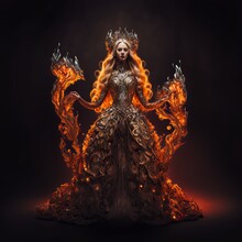 Crowned Lava Fairy Queen