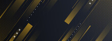 Background Banner. Colorful, Yellow And Black Gradations, Colored Lines Eps 10