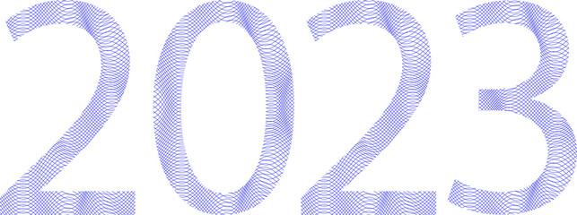 2023 PNG blue color 2023 logo happy new year welcome 2023 linear horizontal and vertical 2 0 2 3 png