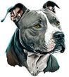 american staffordshire terrier artwork design