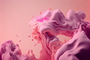 Wall Mural - pink pastel abstract wave wallpaper