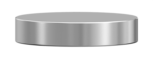 Poster - Steel podium product display presentation 3d platform png background of abstract metal stage blank show pedestal exhibition scene or empty metallic stand silver showcase and chrome stainless concept.