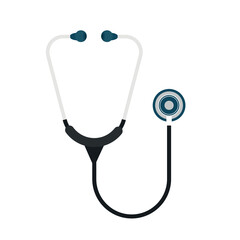 Poster - Stethoscope, medical device - cartoon vector illustration