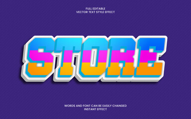 Wall Mural - store text effect