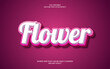 flower text effect