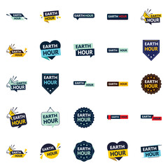 Sticker - 25 Stunning Vector Designs in the Earth Hour Bundle Perfect for Eco Friendly Campaigns