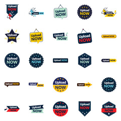 Sticker - The Upload Now Vector Pack 25 Impactful Designs for Your Marketing Efforts