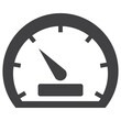 speed mile meter icon solid icon