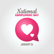 vector graphic of national compliment day good for national compliment day celebration. flat design. flyer design.flat illustration.