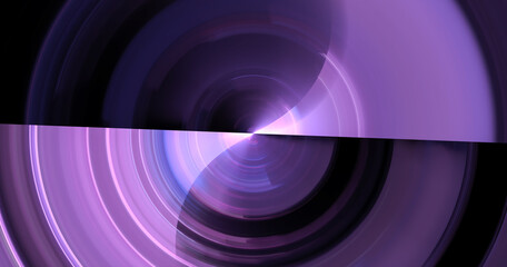 Poster - Abstract color dynamic background with lighting effect. Fractal wavy. Fractal art