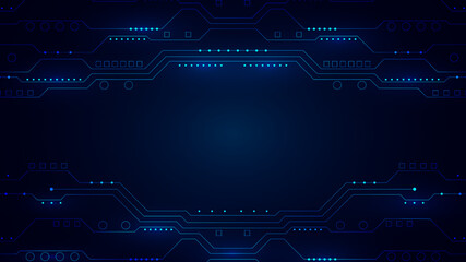 Aufkleber - technology background with hi-tech digital data